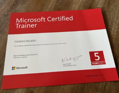 Microsoft Certified Trainer MCT 2022-2023 - 5 years of MCT