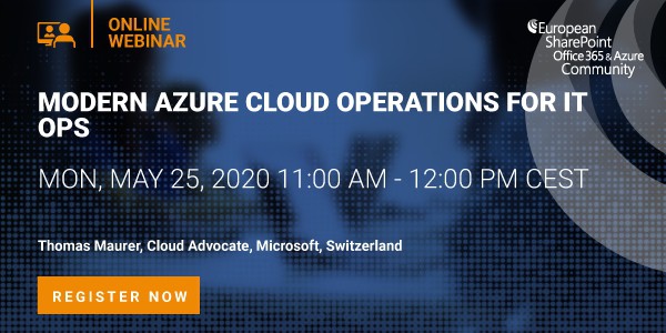 Webinar Modern Azure Cloud Operations for IT Ops